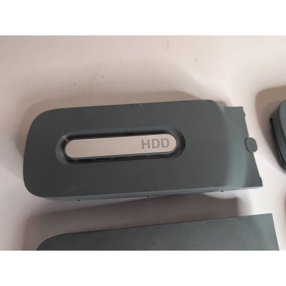 Lot of 5 Official Microsoft Xbox 360 External Hard Drives Gray And Chrome